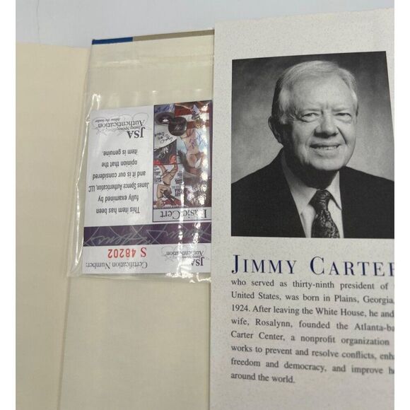 Jimmy Carter Signed Book An Hour Before Daylight Full Name Rare JSA COA - Picture 11 of 11